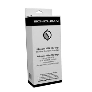 Soniclean HEPA Filter bags for Soniclean handheld vacuum 8 pack # SHF-0800