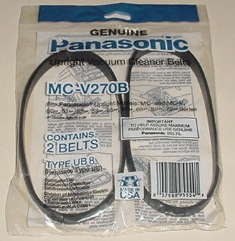 Panasonic Replacement Belt for Panasonic Upright Vacuums (2 pack) MC-V270B