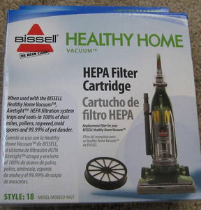 Bissell Healthy Home 16N5 Exhaust Circular Style 18 HEPA Filter Part 48G7