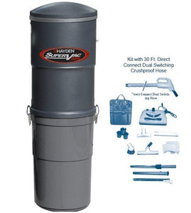 Hayden SuperVac 9000 Central Vacuum Unit with Attachment Kit