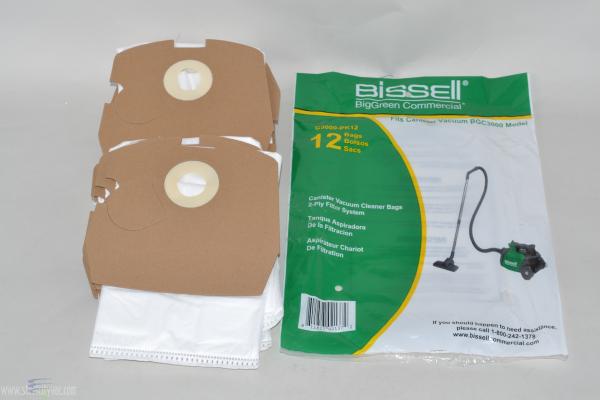 PAPER BAG-BISSELL COMPACT CANISTER, FITS CLEANE OBSESSED CO711 / 12PK FITS BGC3000