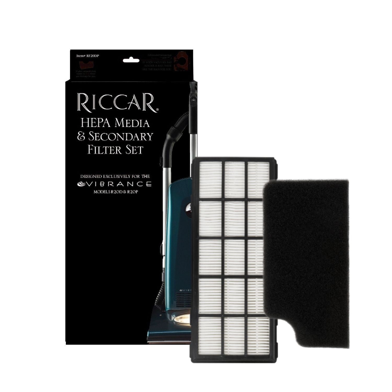 Riccar Vibrance RF20DP filter set R20P and R20D Vibrance models.