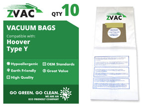 Hoover Type Y ZVac Vacuum Bags (15 Pack)