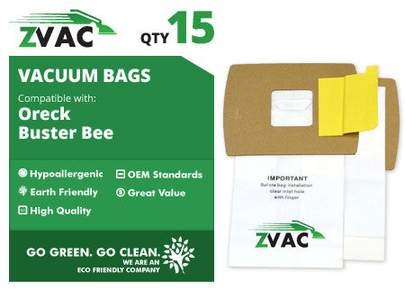 Oreck ZVac Buster B Canister Vacuum Bags (15 pack)