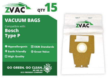 Bosch ZVac Style P Vacuum Bags (15 pack)
