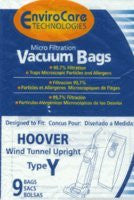 HOOVER PAPER BAGS-HOOVER,Y,9PK,MICRO,ENVIROCARE # 856-9