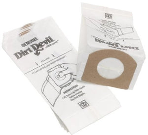 Royal / Dirt Devil Standard Paper Bags - 10 Packs - Dirt Devil Hand Vac - Type G Part 3-010348-001