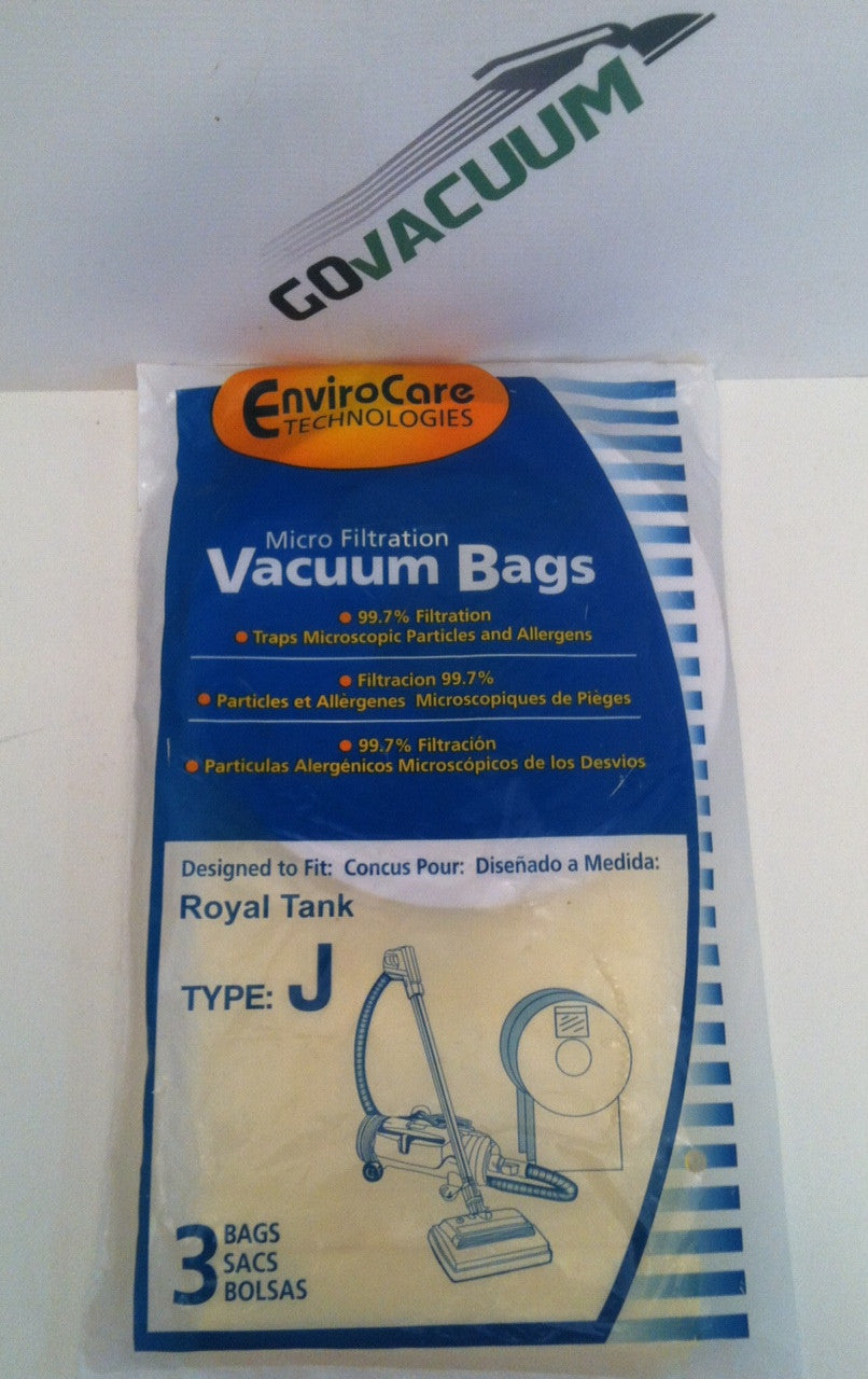 Royal Generic Type J Vacuum Bags 3 pack