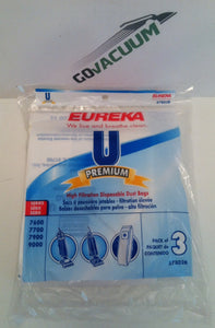 Electrolux Homecare #57802B 3PK Eureka U Vac Bag