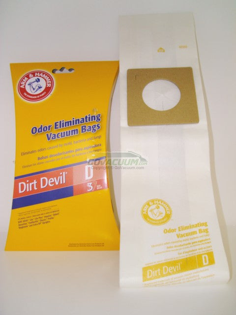 Arm & Hammer Odor Eliminating Vacuum Cleaner Bags, Fits Dirt Devil Type D, Pa... # 62593