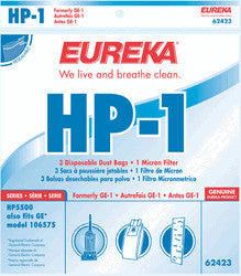 Eureka Hp-1 Bags 3pk+Filter 62423