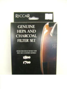 Riccar 1700, 1800 HEPA Exhaust Filter and Charcaol Granulate Filter Set Riccar Part # RF17G