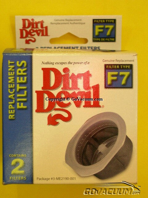 Royal / Dirt Devil F7 Cartridge Filters 3-ME2190-001