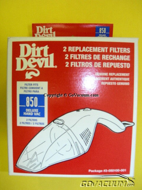 Royal / Dirt Devil Filters / Cartridge Filters - Filter Package (2 per) - Dust Devil Hand Vac 0850
