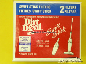 Royal / Dirt Devil Filters / Cartridge Filters - Filter Package (2 per) - Swift Stick 083400 Part#