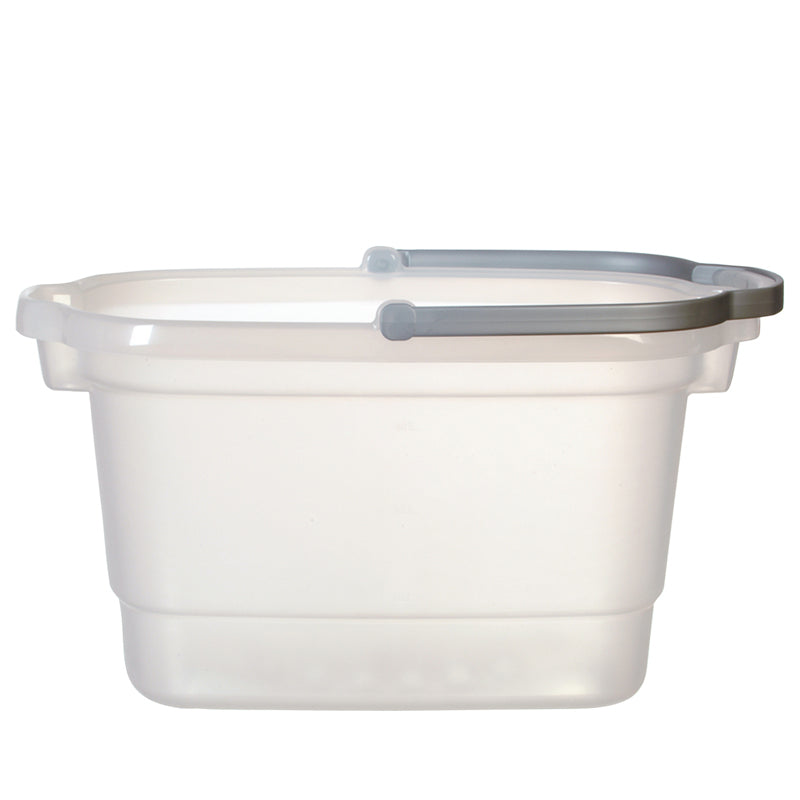 Casabella Bucket, Translucent/Silver 4-Gallon CB-62400