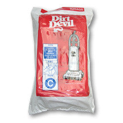 Dirt Devil Type C Vacuum Bags (10 Pack) 3-700148-001 UPC 046034905690