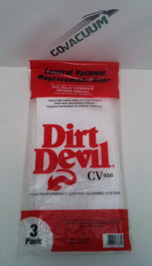 Dirt Devil CV950 Central Vacuum Bags 7767-W (3 pack)