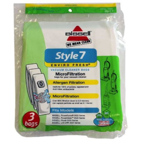 Bissell Home Care Inc 3Pk Bissell Style7 Bag 30861 Vacuum Bag