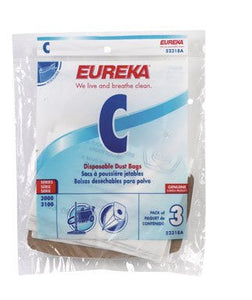 Eureka Style "C" Vacuum Cleaner Bags. Eureka Part # 52318