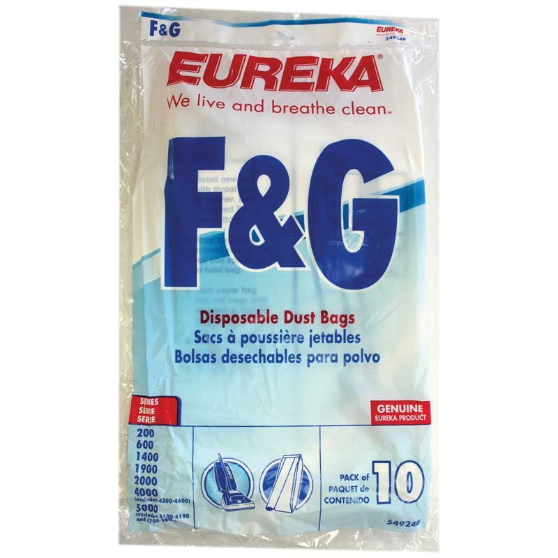 Eureka Vacuum Bags Style F & G 10 Pack 54924B