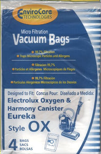 Electrolux Generic Harmony/Oxygen Vacuum Bags EL200 4 Pack