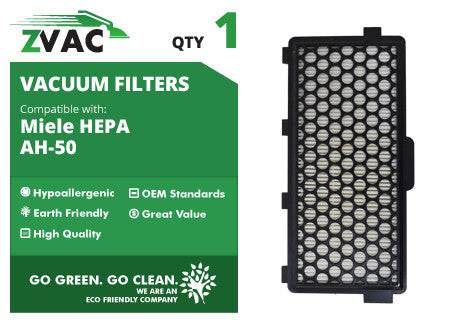 Miele AH50 HEPA Filter SFAH-50 ZVac Fits s4 / s5 / s6 /s8 Canisters