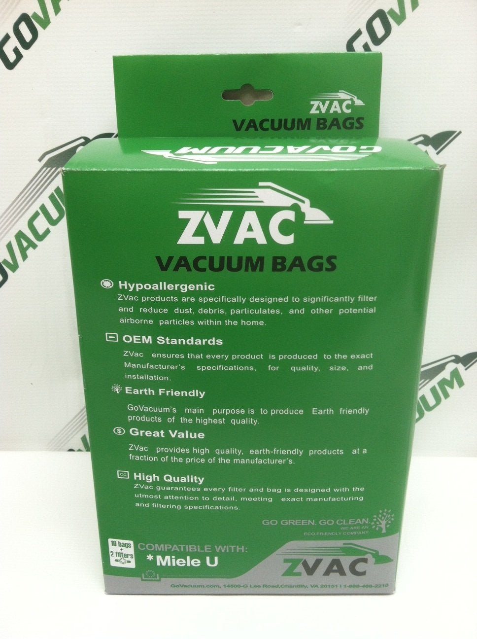 Miele ZVac Style U Vacuum Bags (10 bags + 2 filters)