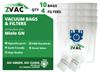 Miele ZVac GN Vacuum Bags (10 Bags + 4 Filters)