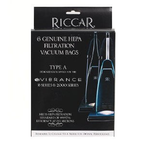 Riccar HEPA Filtration Bags fits all 2000/4000 Series & Vibrance Vacuums RAH-6 6 bags per box
