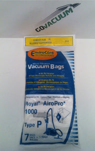 Royal Style P Vacuum Cleaner Bags For Airo-Pro Canister RY1000, Designed to Fit Royal Part # 3-RY110