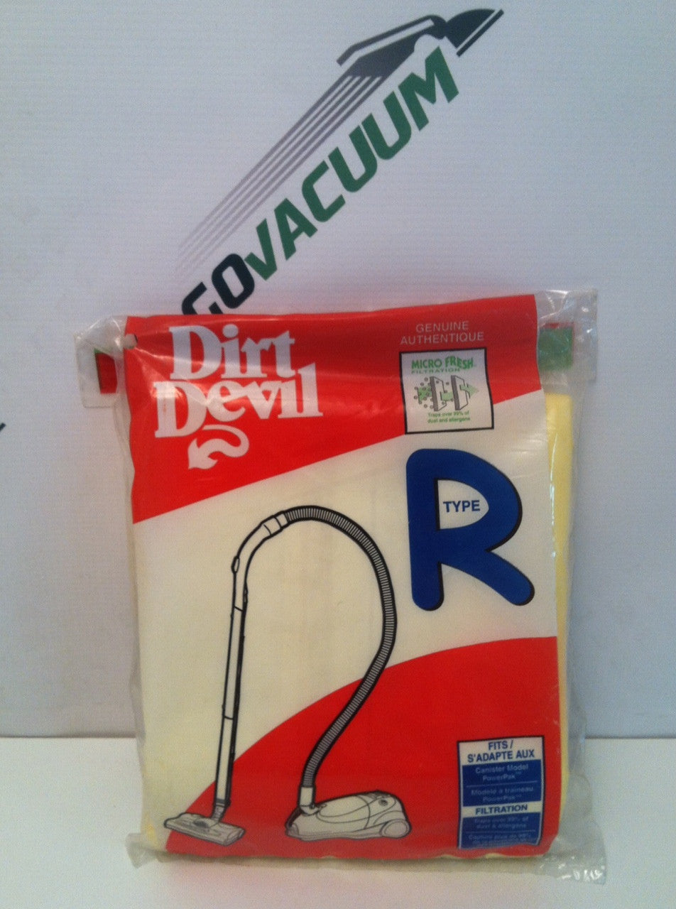 Dirt Devil 3 bags plus 1 filter Type R Part# 3-RY3101-001
